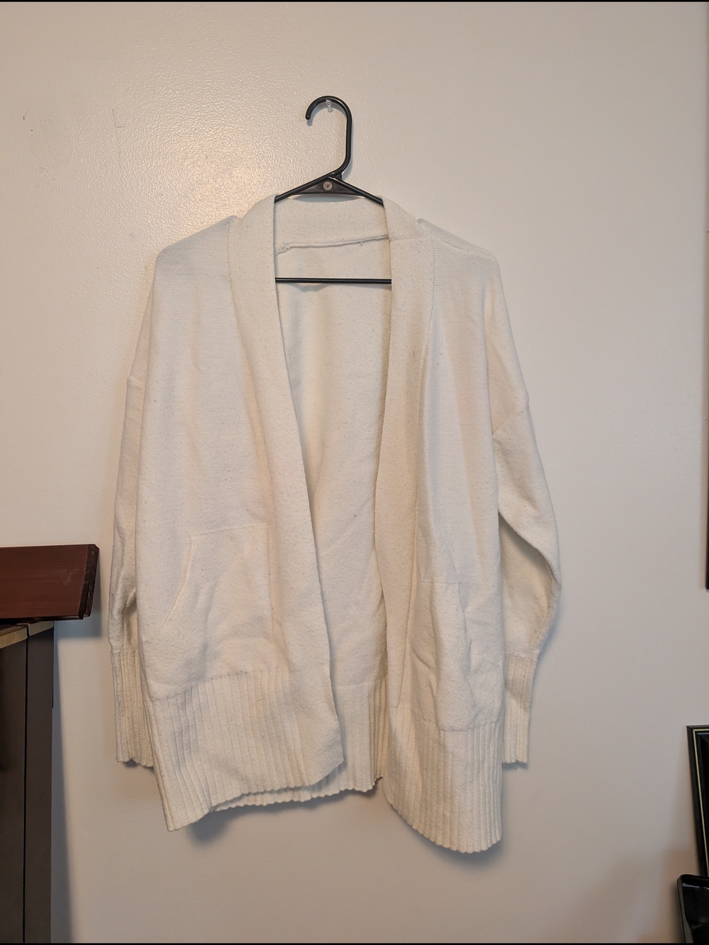 Cozy Open-Front Women's Cardigan Sweater - Cream